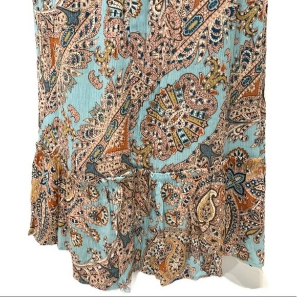 Cynthia Rowley Paisley Bohemian Maxi Dress (NWT)) - Picture 6 of 6